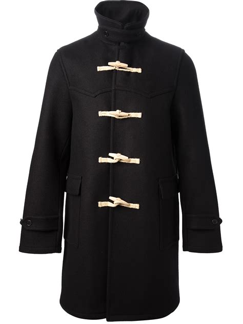 Saint Laurent Mp56 duffle coat wide collar .